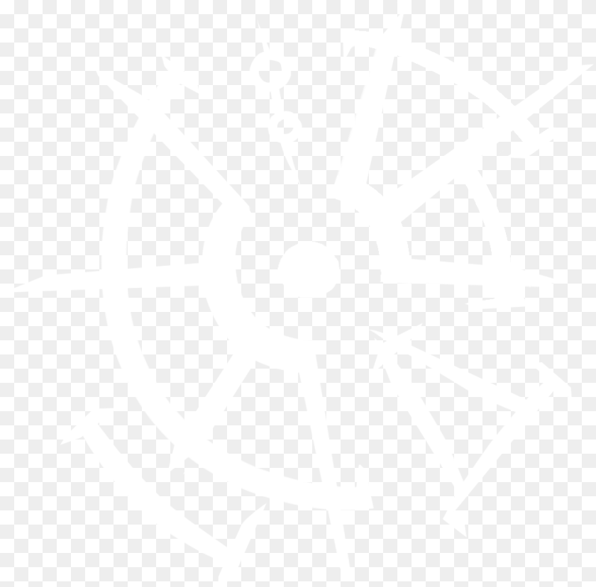Blades 6 Clock Nofill White Ibm Logo White Sticker PNG