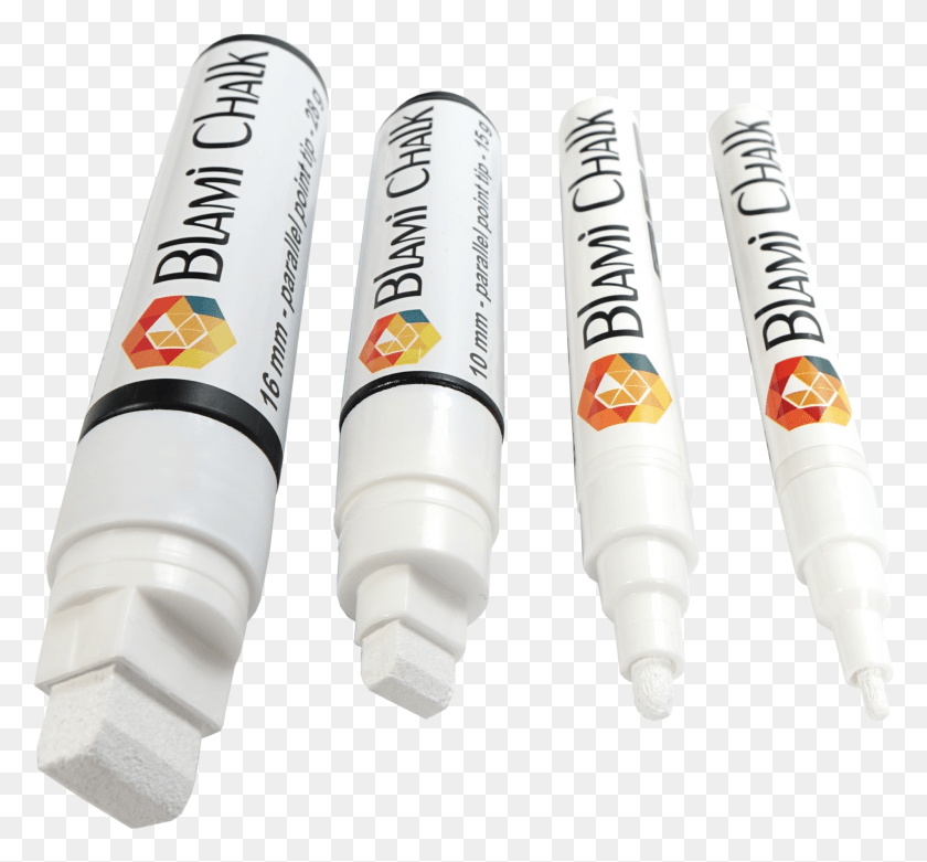 1902x1760 Blami Arts 4 White Chalk Markers With 16mm And 10mm Plastic, Marker HD PNG Download
