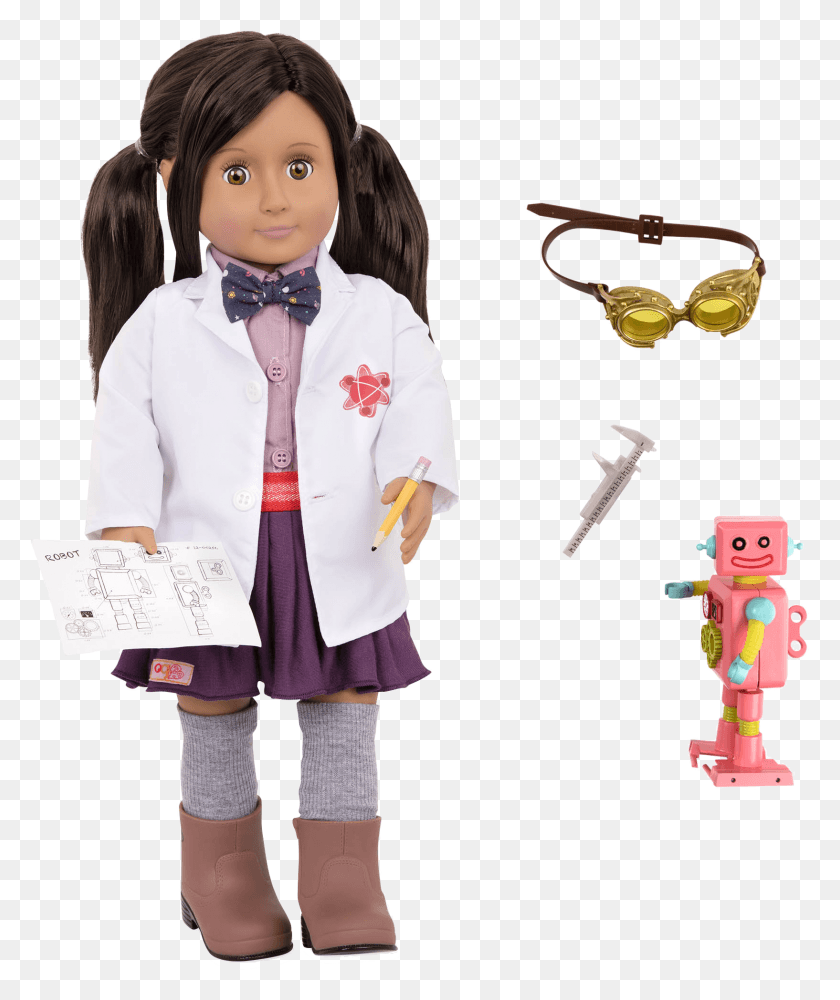 1634x1971 18-Дюймовая Кукла-Изобретатель Blanca Кукла-Изобретатель Нашего Поколения, Игрушка, Человек, Человек Hd Png Скачать