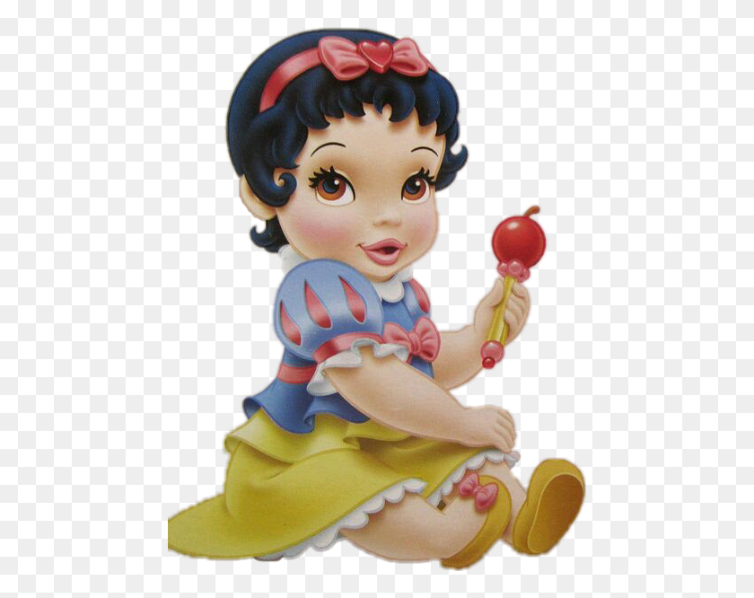 466x606 Blancanieves Sticker Baby Princess Snow White, Figurine, Doll, Toy HD PNG Download