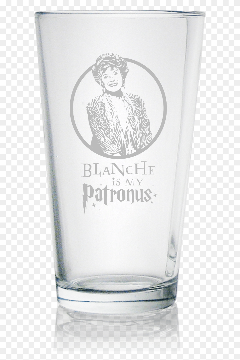 605x1202 Blanche Is My Patronus Pint Glass, Liquor, Alcohol, Beverage HD PNG Download