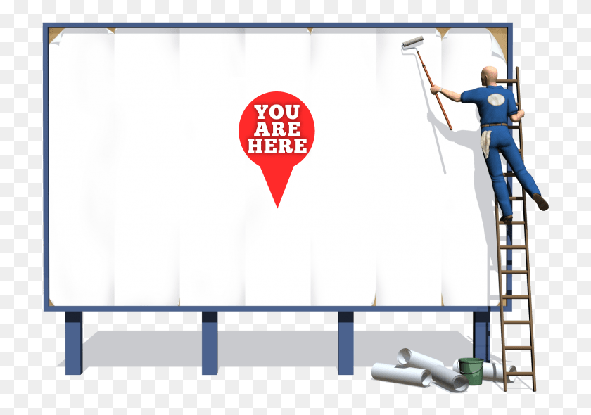 722x530 Blank Billboard With You Are Here39 In The Middle Advertising, Person, Human, Advertisement HD PNG Download