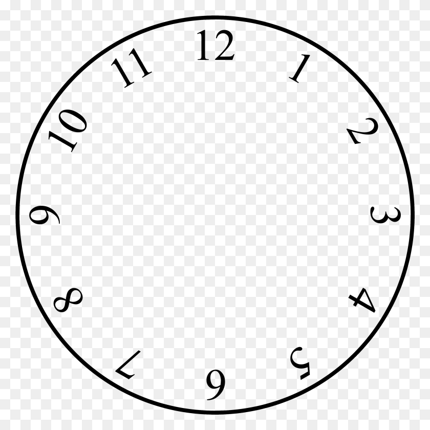 2821x2821 Blank Clock Face, Text, Symbol, Astronomy HD PNG Download