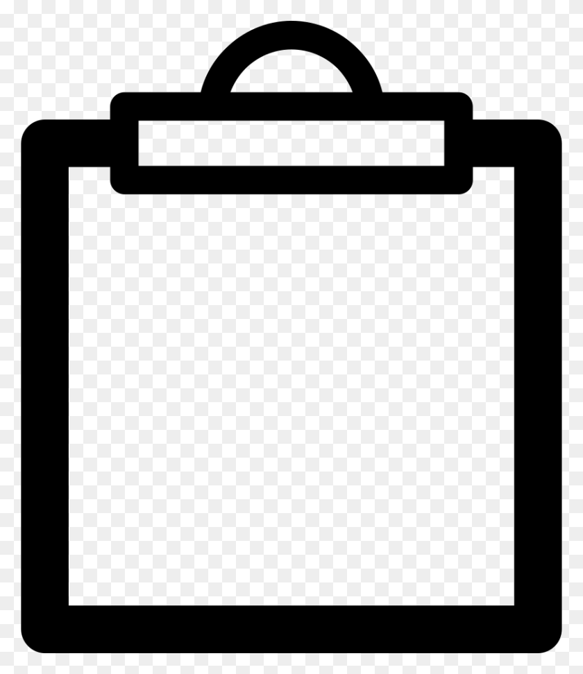 838x980 Blank Form Svg Icon Free Medical History Vector, Paper, Mailbox, Letterbox HD PNG Download