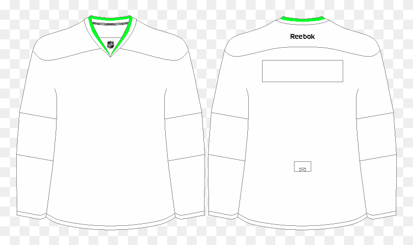 775x438 Blank Hockey Jerseys Template Printable Hockey Jersey Template, Clothing, Apparel, Shirt HD PNG Download