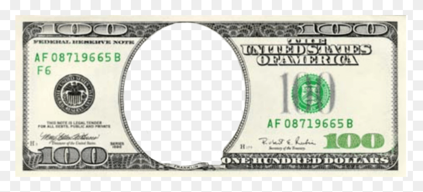 957x396 Пустая Стодолларовая Банкнота, Деньги, Доллар, Водительские Права Hd Png Скачать