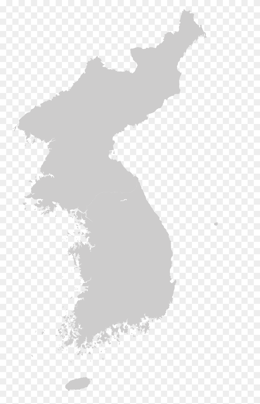 761x1243 Пустая Карта Кореи, Текст, Трафарет Hd Png Скачать