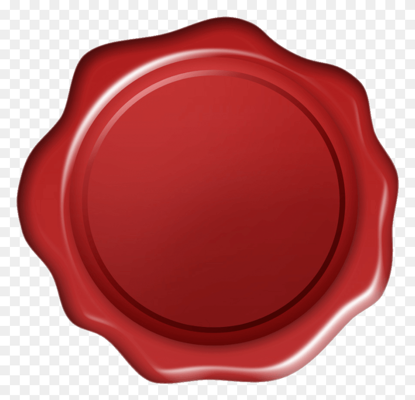 892x858 Blank Letter Seal Transparent Background Red Seal, Wax Seal, Ketchup, Food HD PNG Download