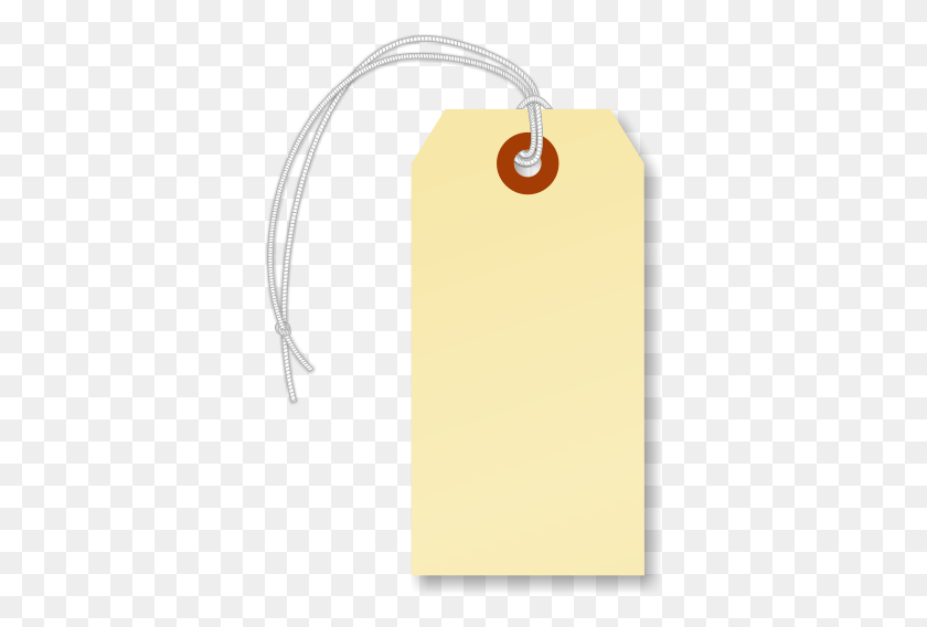 360x508 Blank Manila Cardstock Tag With Elastic Illustration, Text, Pendant HD PNG Download