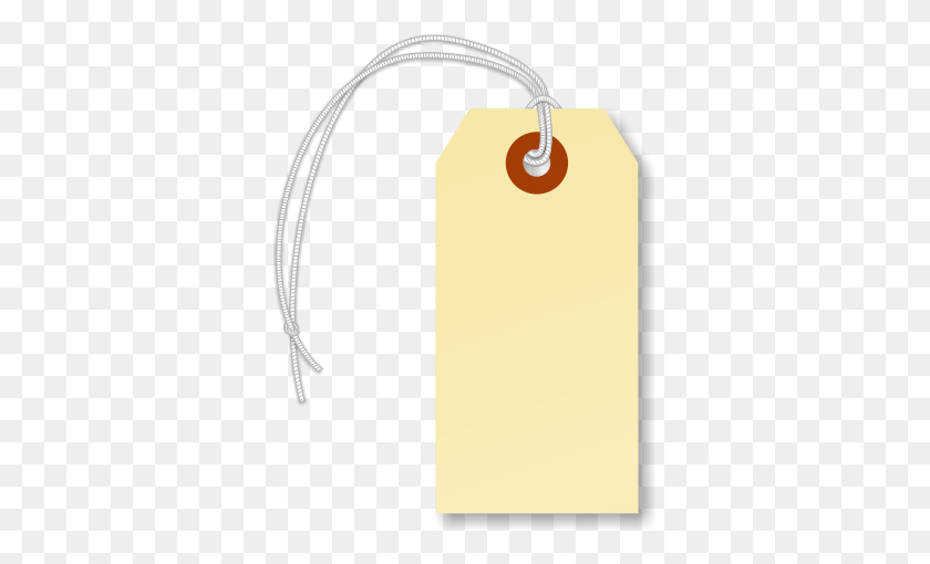347x450 Blank Manila Tag With Elastic Illustration, Pendant HD PNG Download