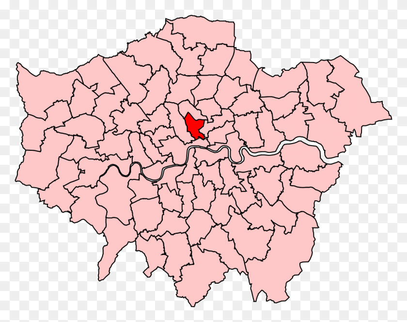 1129x875 Mapa En Blanco De Los Distritos De Londres, Diagrama, Atlas, Parcela Hd Png