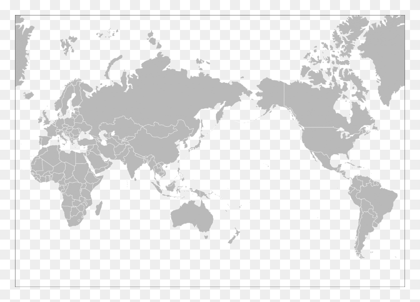 1576x1102 Пустая Карта Мира Тихого Океана, Диаграмма, Атлас, Участок Hd Png Скачать