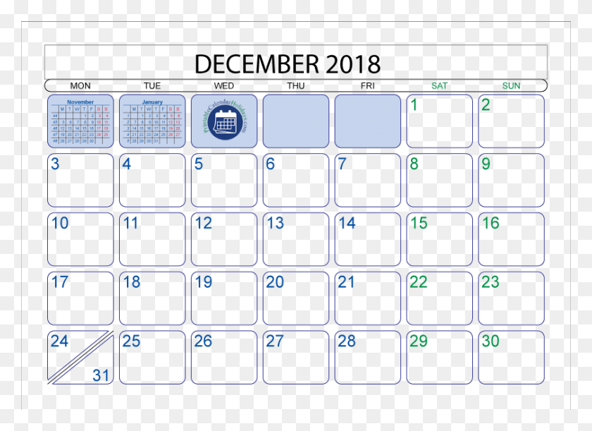842x595 Blank Printable December 2018 Calendar April 2017 Printable Calendar With Holidays, Computer Keyboard, Computer Hardware, Keyboard HD PNG Download