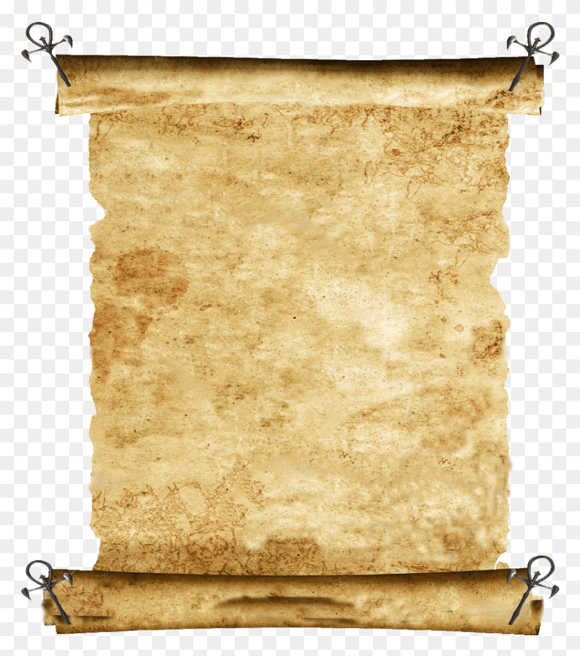 832x949 Blank Scroll, Rug HD PNG Download