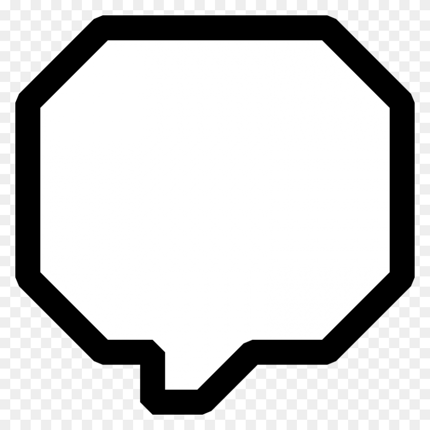 800x800 Blank Speech Bubble Clip Art Octagon Logo, Lamp, Hand, Symbol HD PNG Download