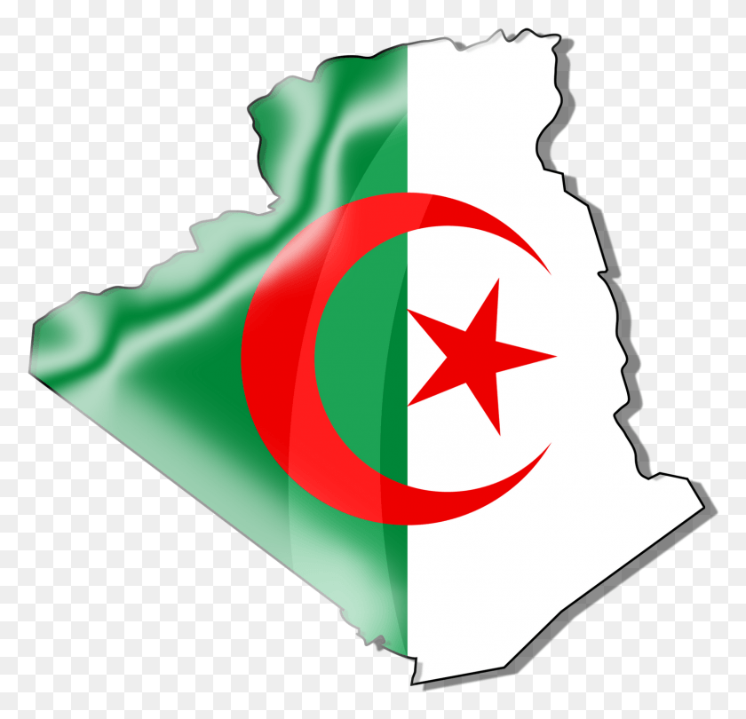 1515x1457 Descargar Png Bandera Blanca En Blanco Transparente Bandera De Argelia, Símbolo, Símbolo De Estrella, Gráficos Hd Png