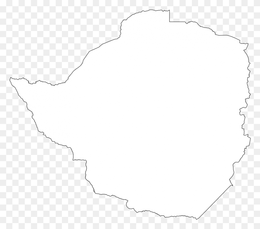 1004x875 Blank Zimbabwe Map Line Art, Nature, Outdoors, Person HD PNG Download