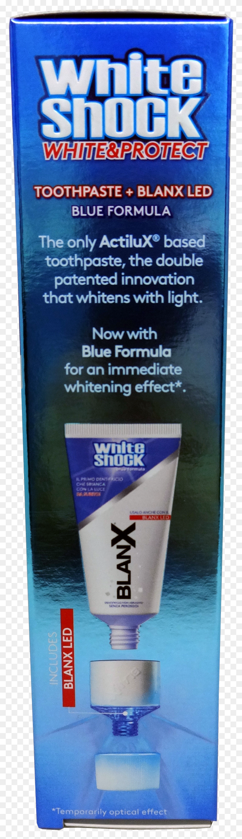 1069x3903 Blanx White Shock Toothpaste Shaving Cream HD PNG Download