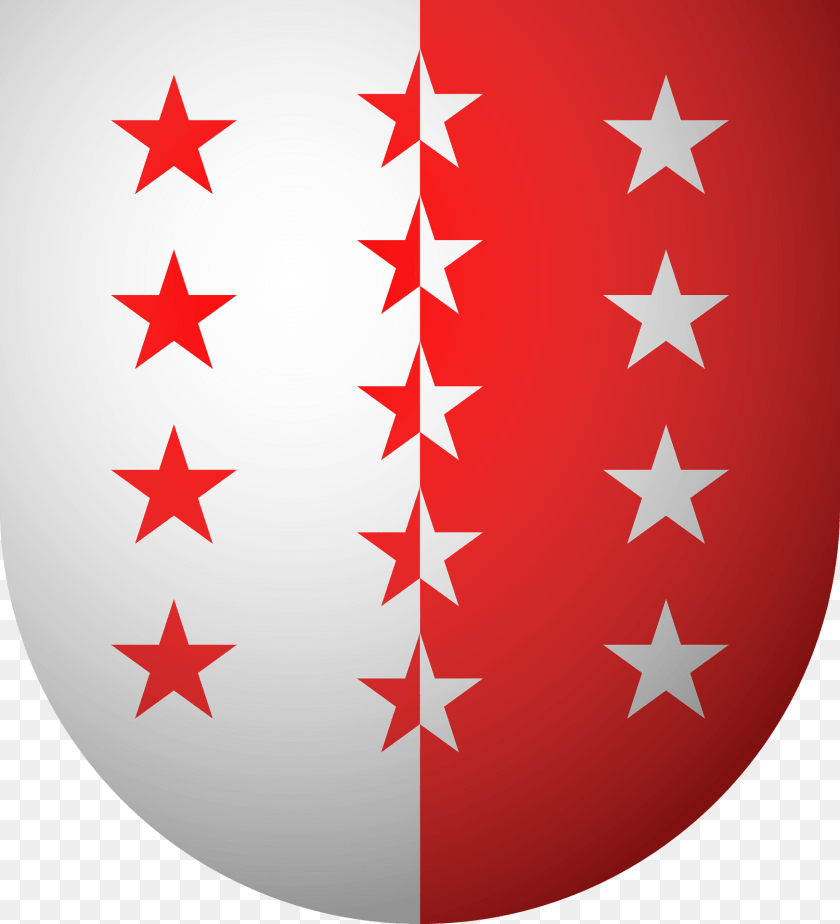 1745x1920 Blason Ch Canton Valais 3d Flag, Symbol, Star Symbol Clipart PNG