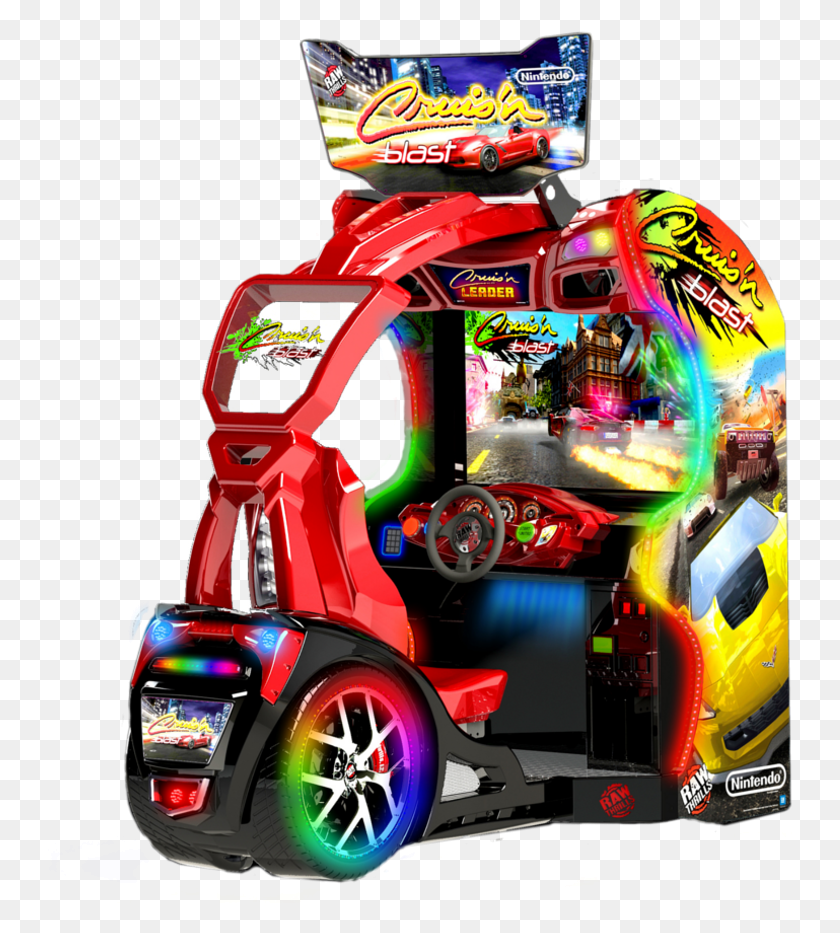 748x873 Blast Cruis N Blast Nintendo, Arcade Game Machine, Wheel, Machine HD PNG Download