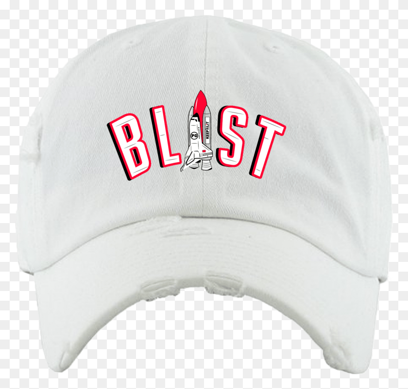 1152x1097 Descargar Png Blast Off White Distressed Dad Hat Gorra De Béisbol, Ropa, Vestimenta, Gorra Hd Png