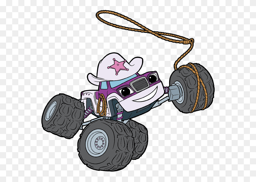576x538 Blaze And The Monster Machines, Lawn Mower, Tool, Transportation HD PNG Download