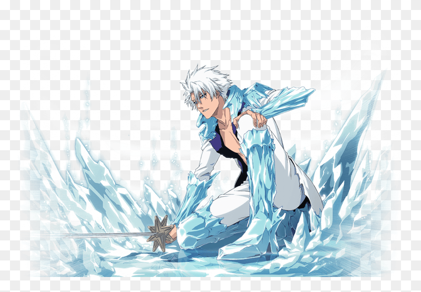 1012x679 Bleach Brave Souls Thousand Year Blood War Toshiro Hitsugaya Adult, Outdoors, Nature, Ice HD PNG Download