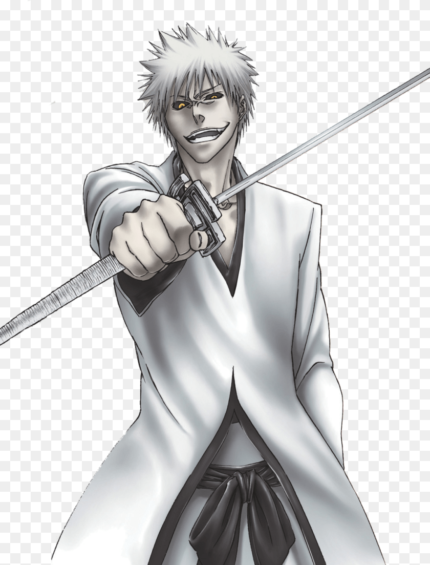 1024x1345 Bleach Hollow Ichigo Hollow Ichigo, Adult, Weapon, Sword, Publication PNG