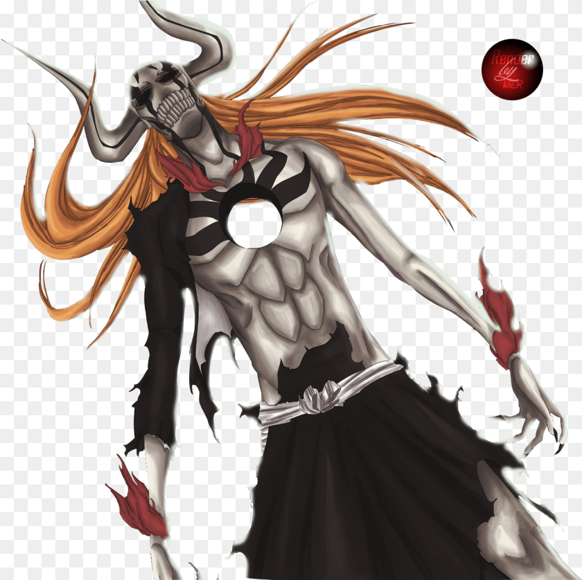 1286x1283 Bleach Ichigo Hollow Form Hollow Ichigo, Book, Comics, Publication, Adult Sticker PNG