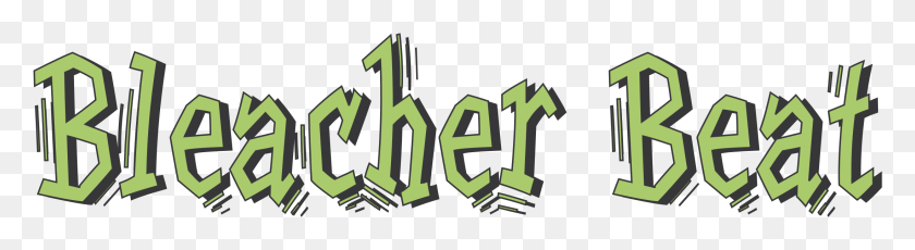 2193x479 Bleacher Beat Logo Transparent Calligraphy, Number, Symbol, Text HD PNG Download