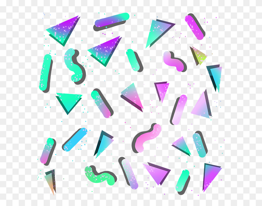 600x600 Bleed Area May Not Be Visible Abstract Shapes Pastel, Confetti, Paper, Purple HD PNG Download