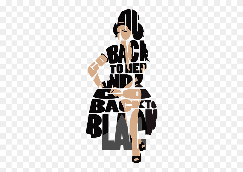250x535 Bleed Area May Not Be Visible Amy Winehouse Illustration, Knight HD PNG Download
