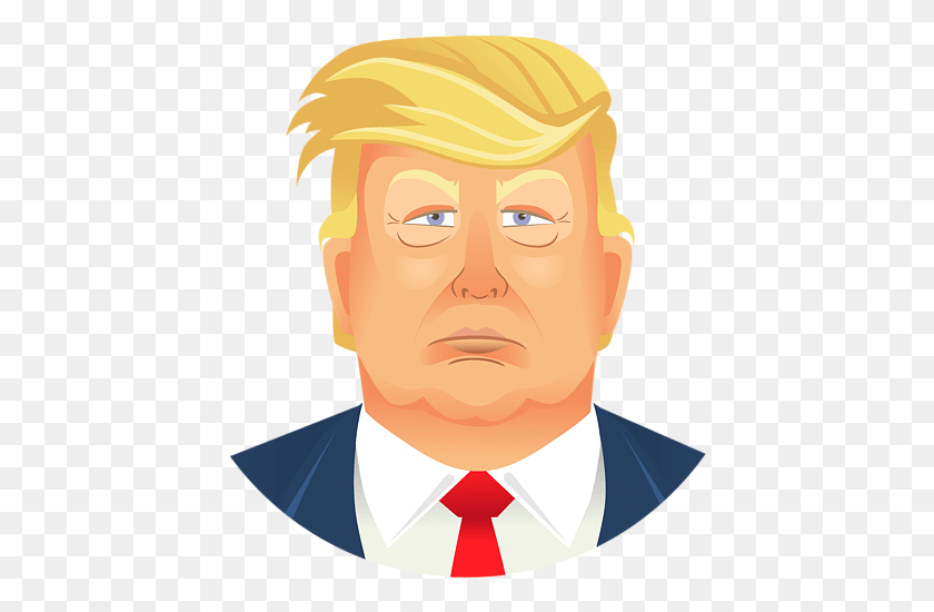 430x490 Bleed Area May Not Be Visible Trump With Santa Hat, Face, Person, Human HD PNG Download