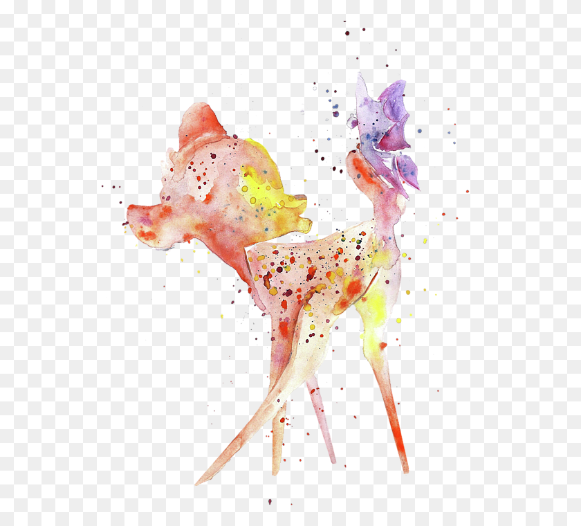 552x700 Bleed Area May Not Be Visible Watercolour Disney, Animal, Fish, Dance HD PNG Download