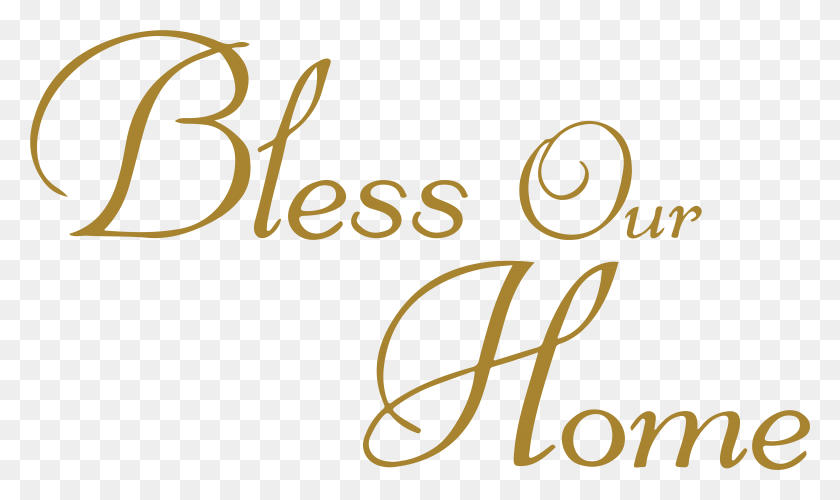 6429x3634 Bless Our Home Vinyl Decal Sticker Quote Calligraphy, Text, Alphabet, Handwriting HD PNG Download