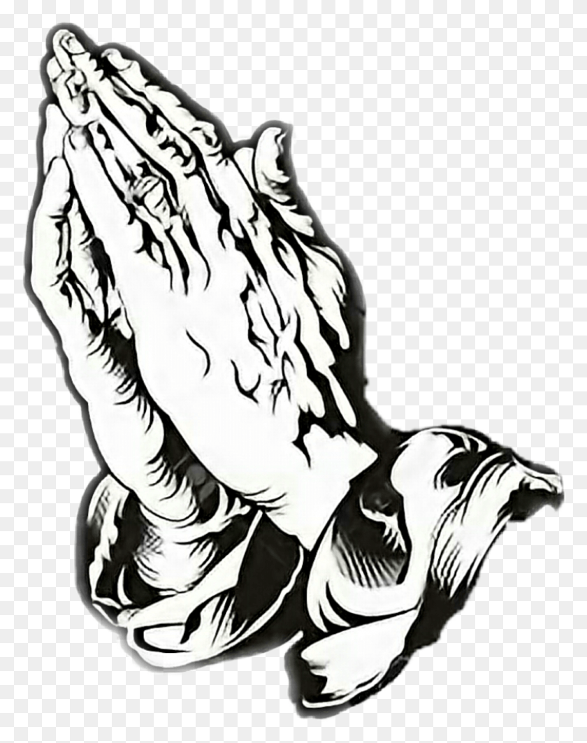 Руки в молитве рисунок