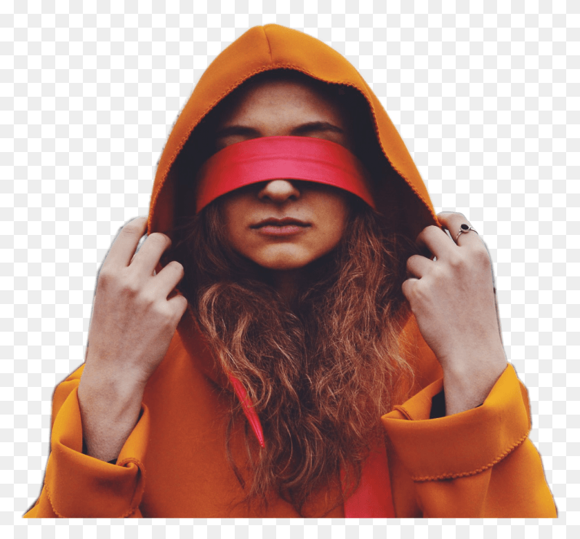1220x1127 Blindfold Sticker Blind, Clothing, Apparel, Person HD PNG Download