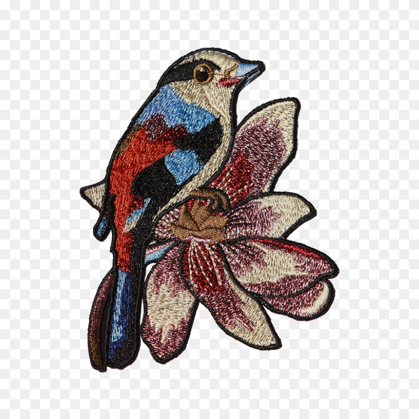 780x780 Bling Cute Bird Embroidered Patch Eastern Bluebird, Animal, Jay, Finch HD PNG Download