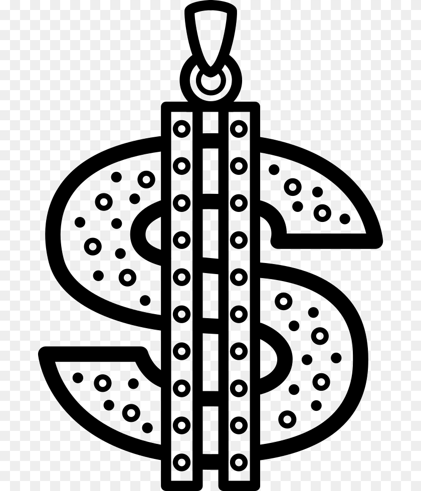 690x980 Bling Dollar Symbol Comments Icon, Accessories, Cross, Electronics, Hardware PNG