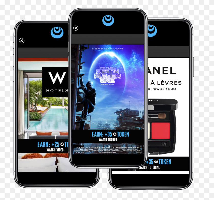 739x727 Blinked The Blockchain Based Recommendation Platform Ready Player One, Mobile Phone, Phone, Electronics HD PNG Download