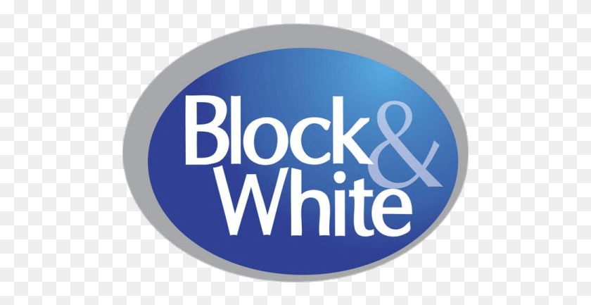 497x373 Block Amp White Logo Block And White Logo, Symbol, Trademark, Text HD PNG Download