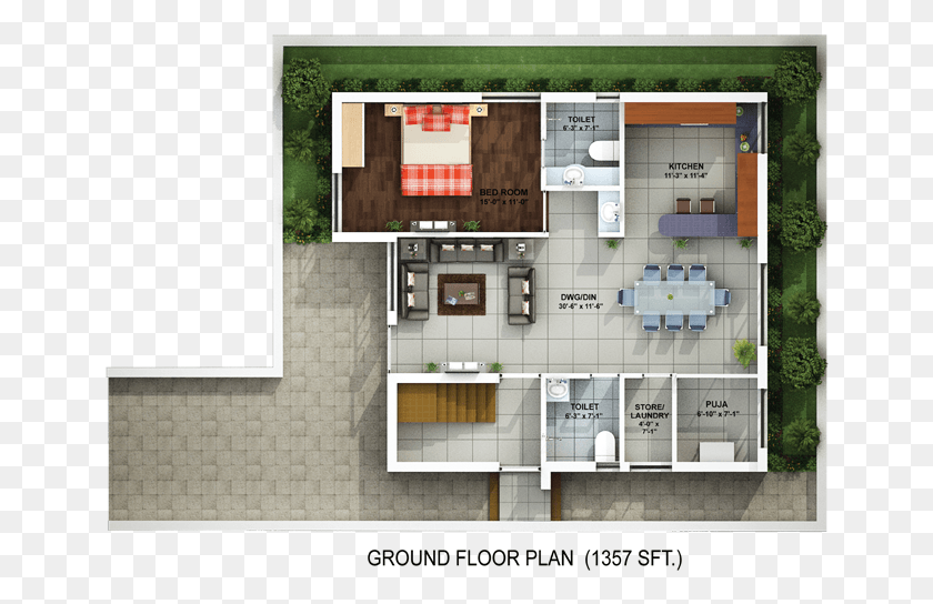 652x484 Block C Ground Floor Floor Plan, Floor Plan, Diagram, Plot HD PNG Download