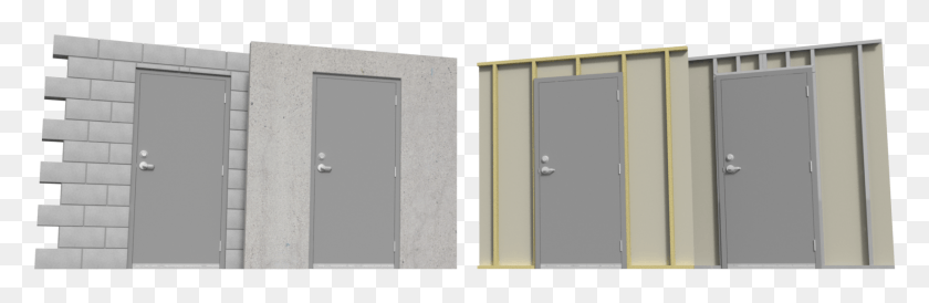 1753x482 Block Concrete Wood Amp Metal Stud Walls Home Door, Sliding Door, Furniture, Cabinet HD PNG Download