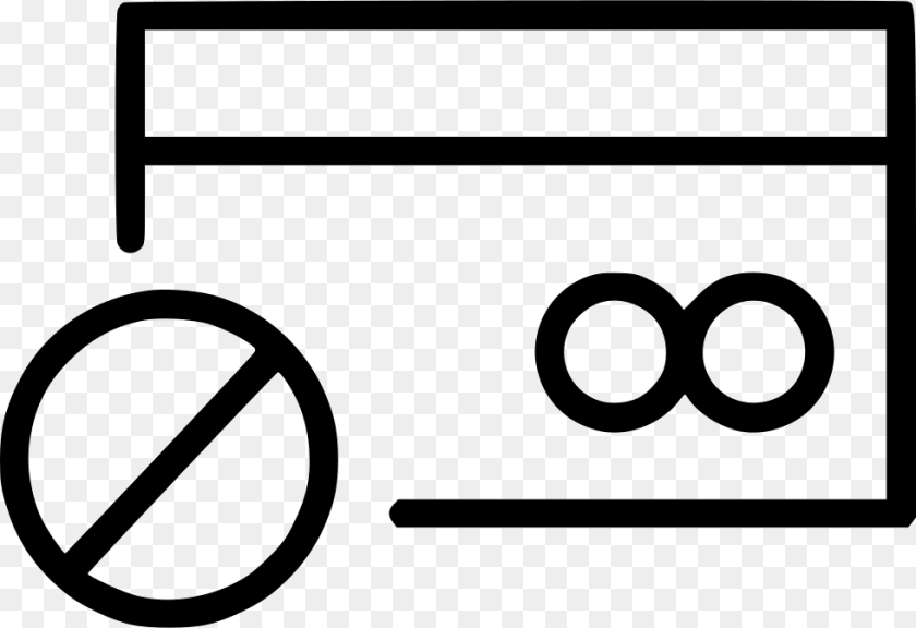 Block Credit Card Comments Forbidden Vector, Sign, Symbol, Stencil Transparent PNG
