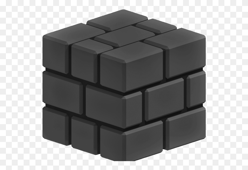 554x515 Block Transparent Brick Block, Rubix Cube, Furniture, Gray HD PNG Download