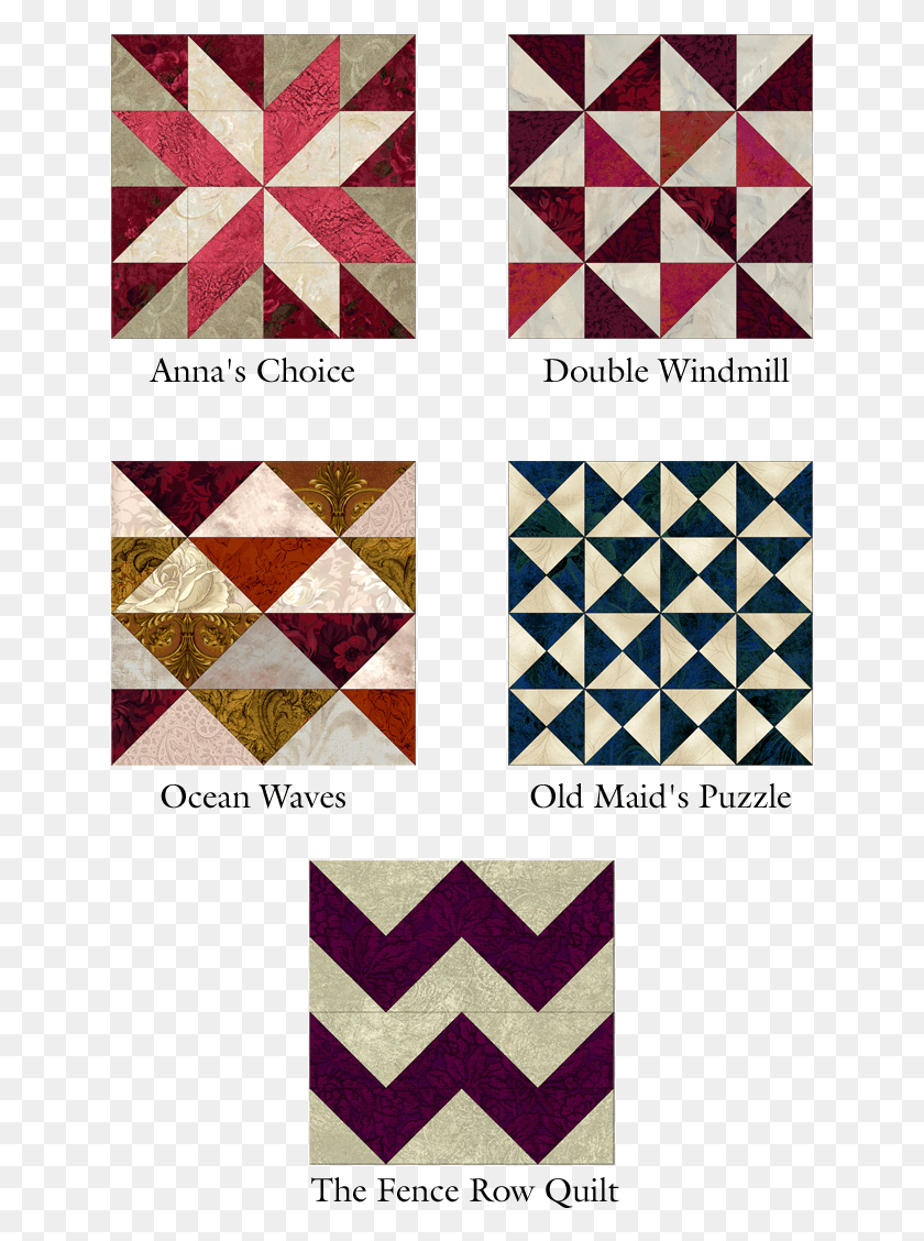 639x1068 Blocks From Qa Patterns With Half Square Triangles, Rug, Pattern, Quilt HD PNG Download