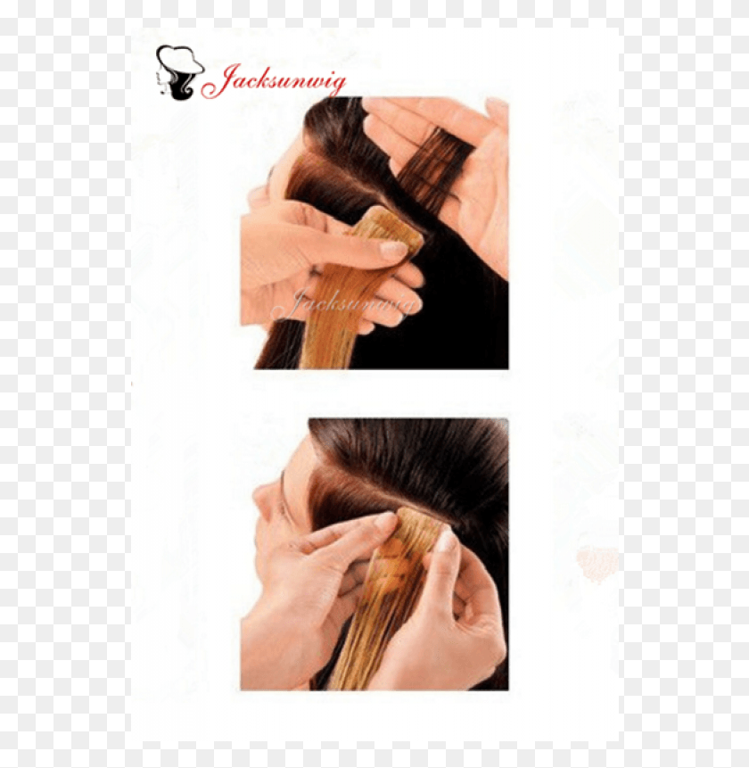 548x801 Светлые Шелковистые Прямые Китайские Волосы Реми Человеческие Волосы С Лентой Для Наращивания Волос, Лицо, Голова, Бутылка Hd Png Скачать