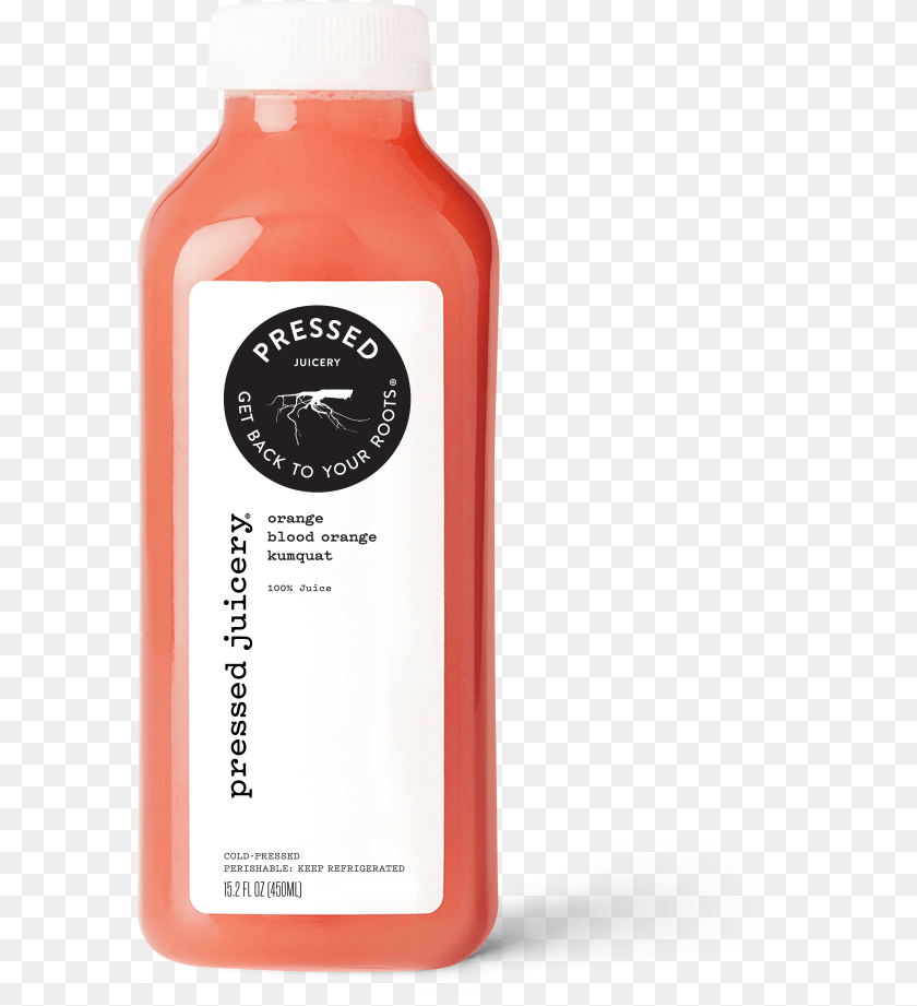 593x921 Blood Orange Kumquat Juice Pressed Juicery Greens, Food, Ketchup, Bottle, Beverage PNG