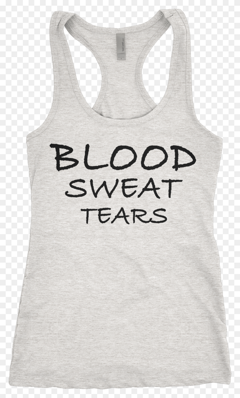 967x1654 Blood Sweat Tears Women39s Motivational Racerback Tank, Clothing, Apparel, Tank Top HD PNG Download