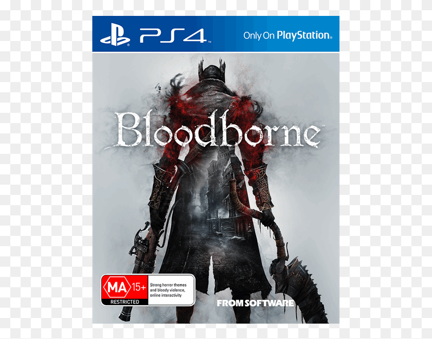 483x601 Bloodborne Ps4 Cover, Poster, Advertisement, Person HD PNG Download